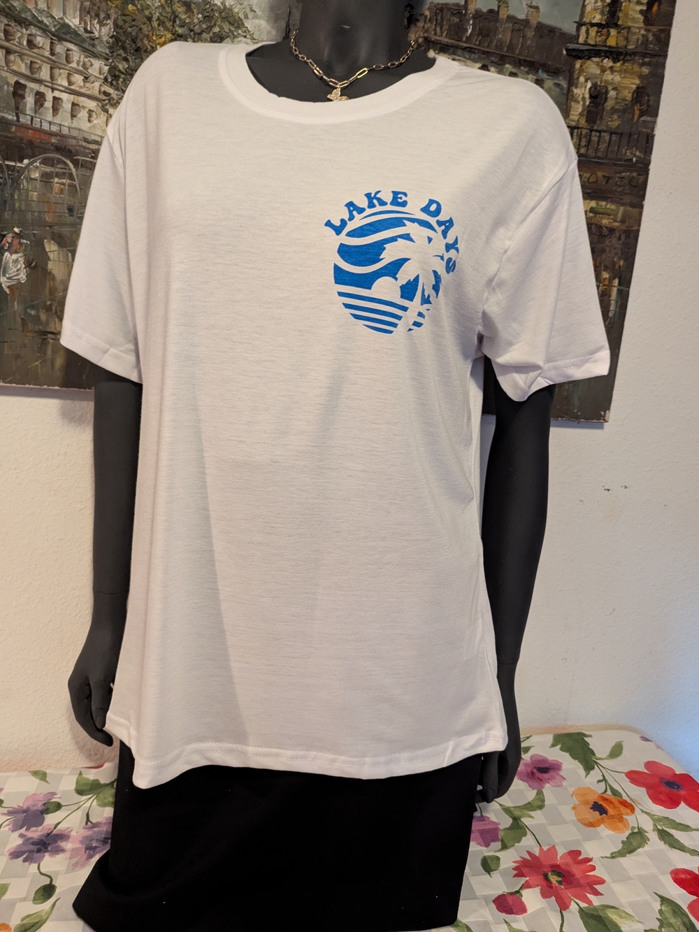 White Graphic Tee for Men